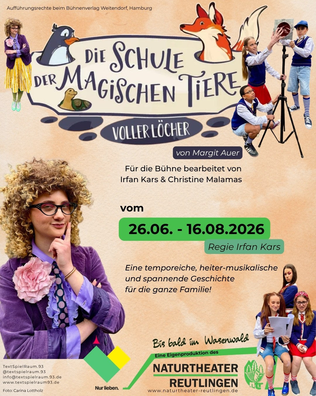 Die Schule der magischen Tiere – Voller Löcher! – Naturtheater Reutlingen